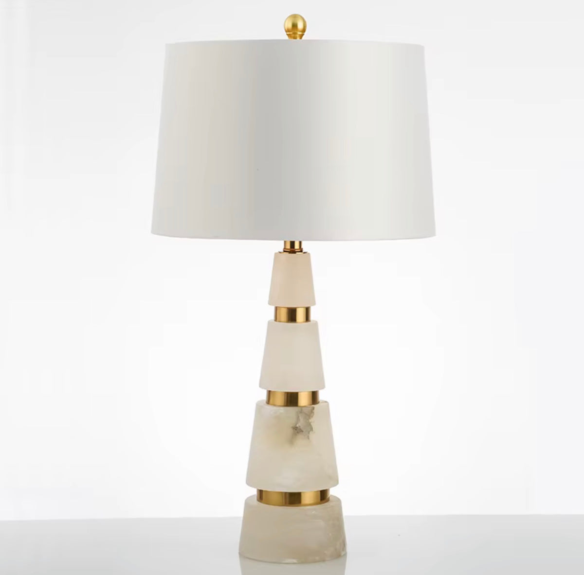Eliana Sculptural Marble Table Lamp