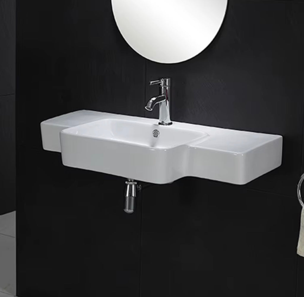 SIENA SCULPTURAL WALL-HUNG CERAMIC SINK