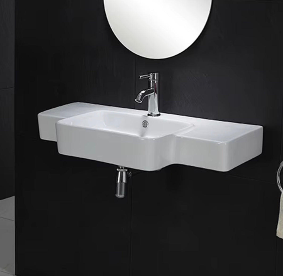 SIENA SCULPTURAL WALL-HUNG CERAMIC SINK