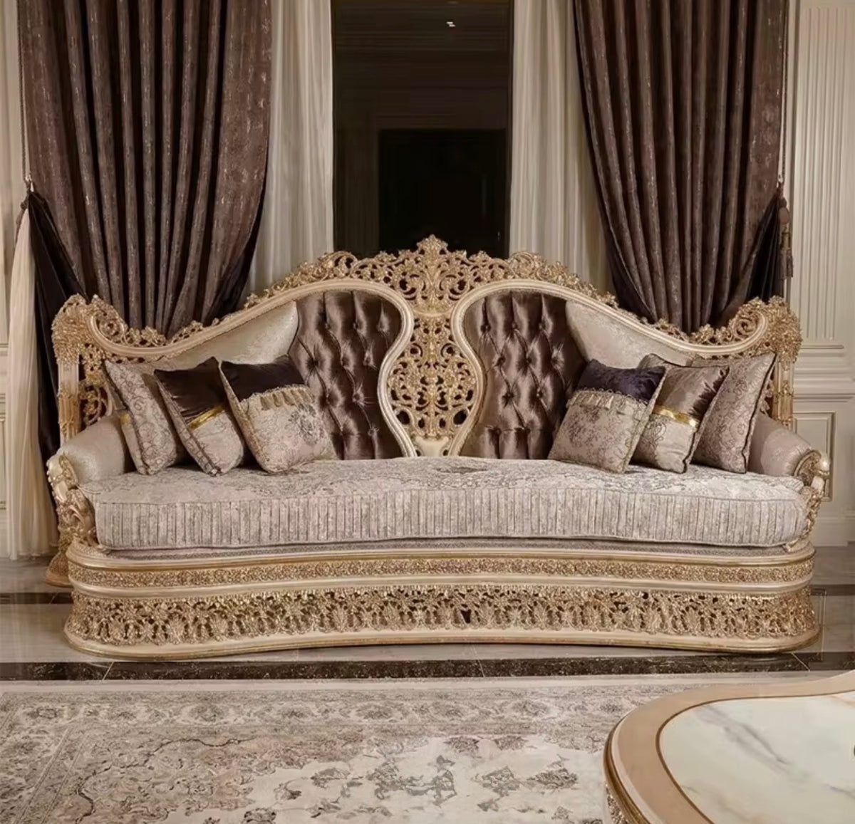 Royal Mahogany Living Room Set