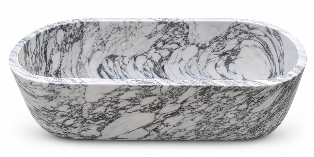 Carrara Luxe Marble Bathtub
