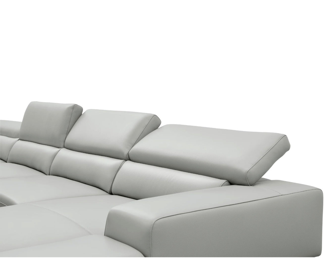Casa Milano Nellio U-Shaped Italian Leather Match Sectional Sofa