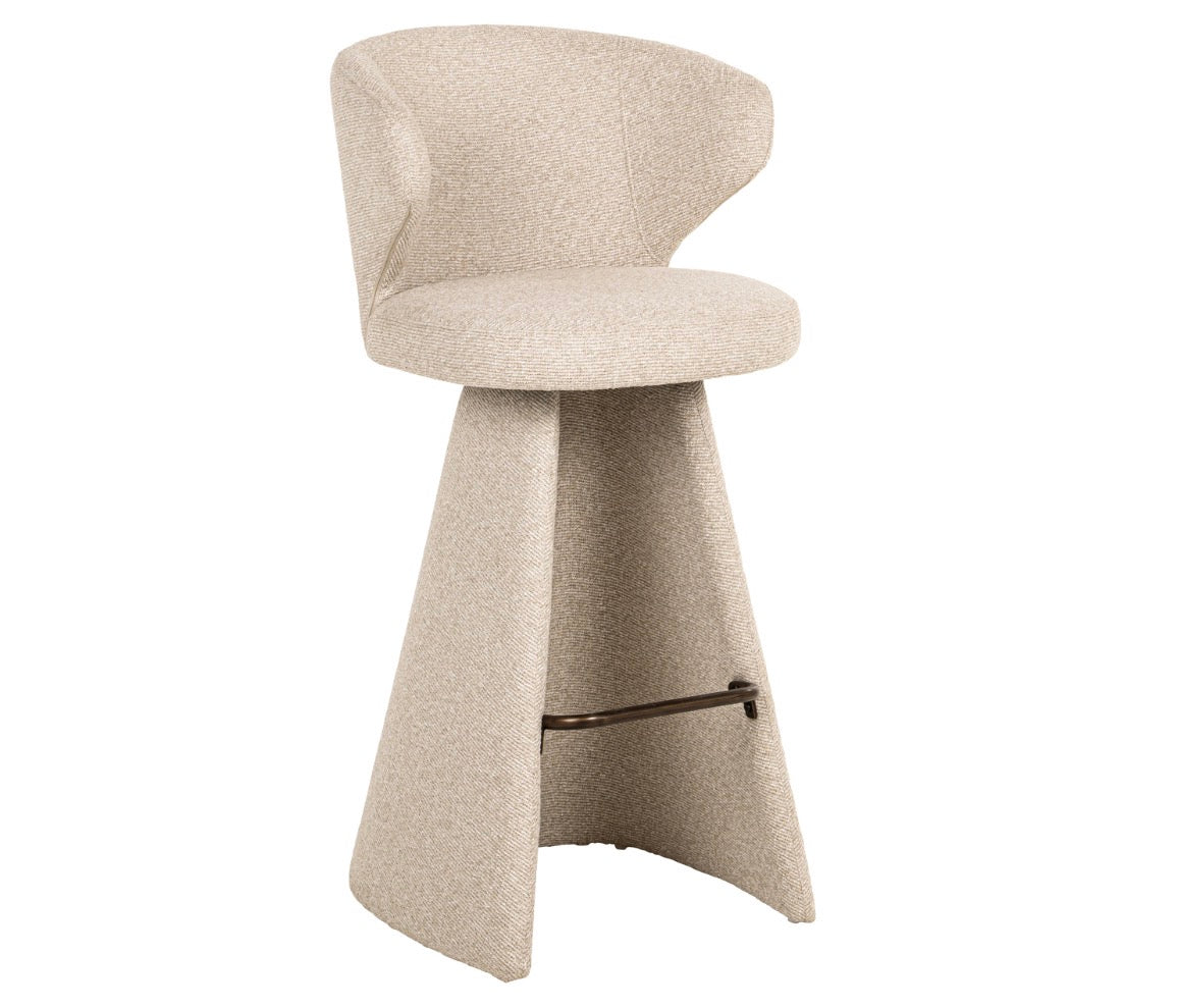 Gatsbi Lovely Cinnamon Upholstered Bar Stool