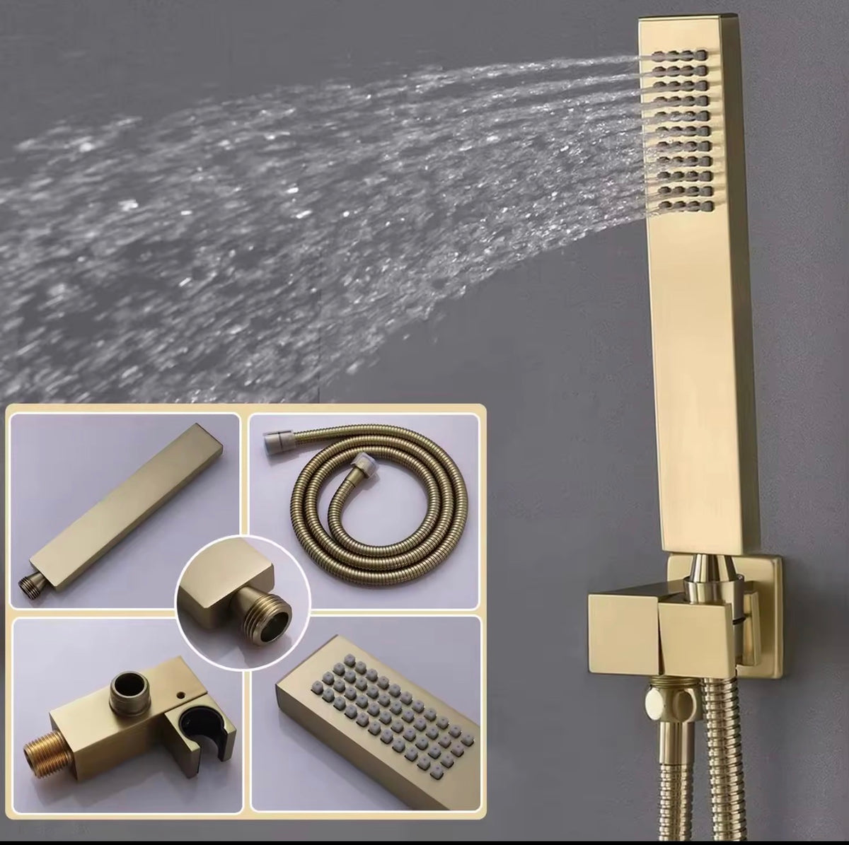 Aveline Dual LED Thermostatic Rain Shower System