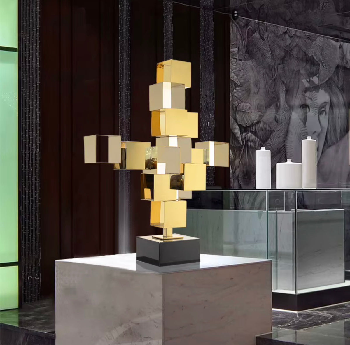 Aureon Geometric Sculpture