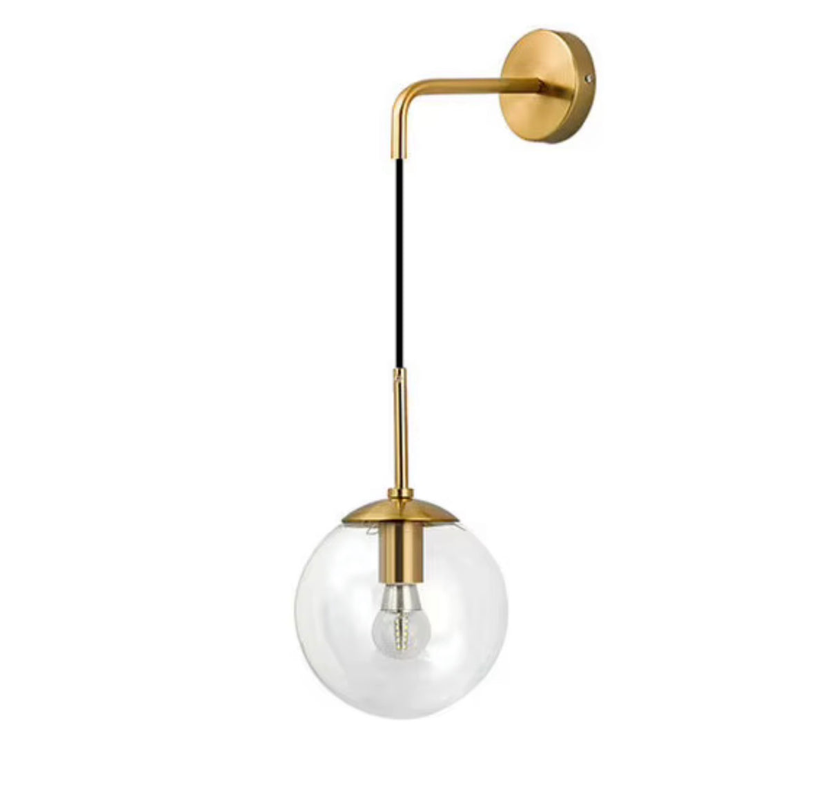 NICO GLASS GLOBE WALL SCONCE