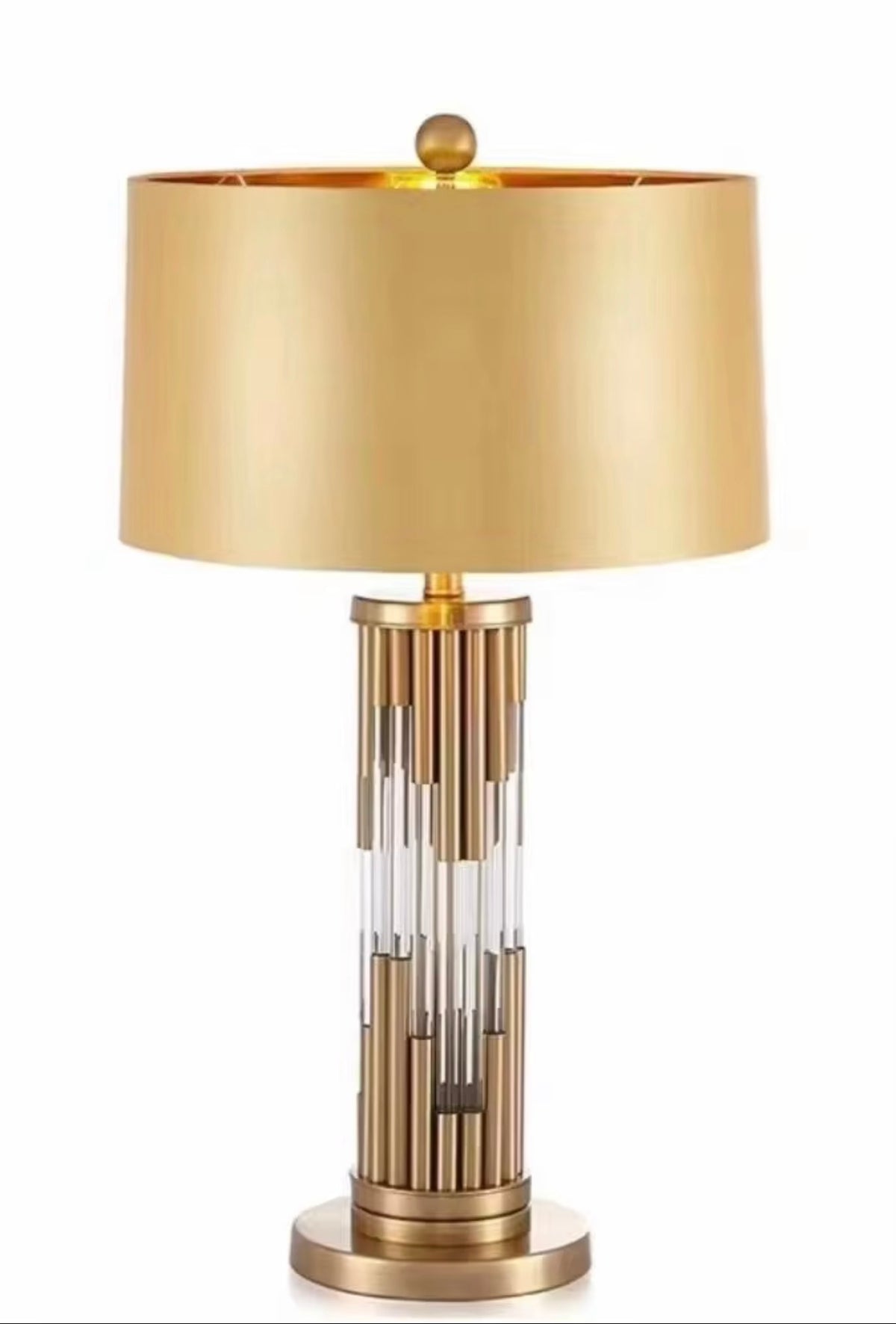 Valentina Crystal Column Table Lamp