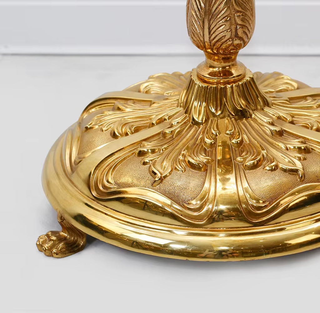 Isadora Gilded Crystal Floor Lamp