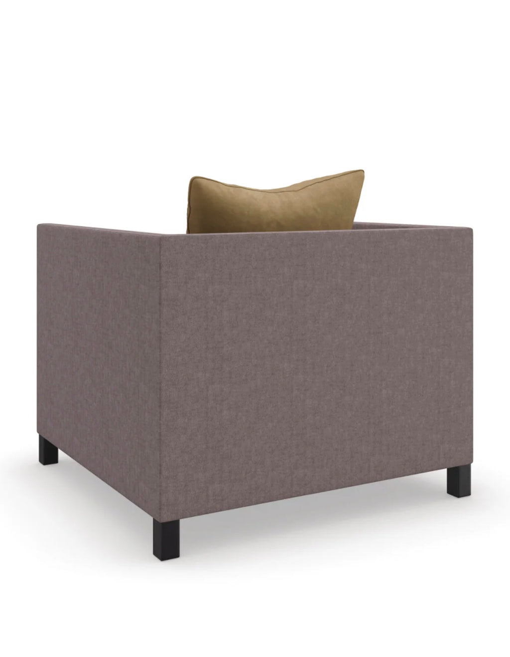 Casa Milano Brown Linen Lounge Chair | Luxury Modern Accent Chair