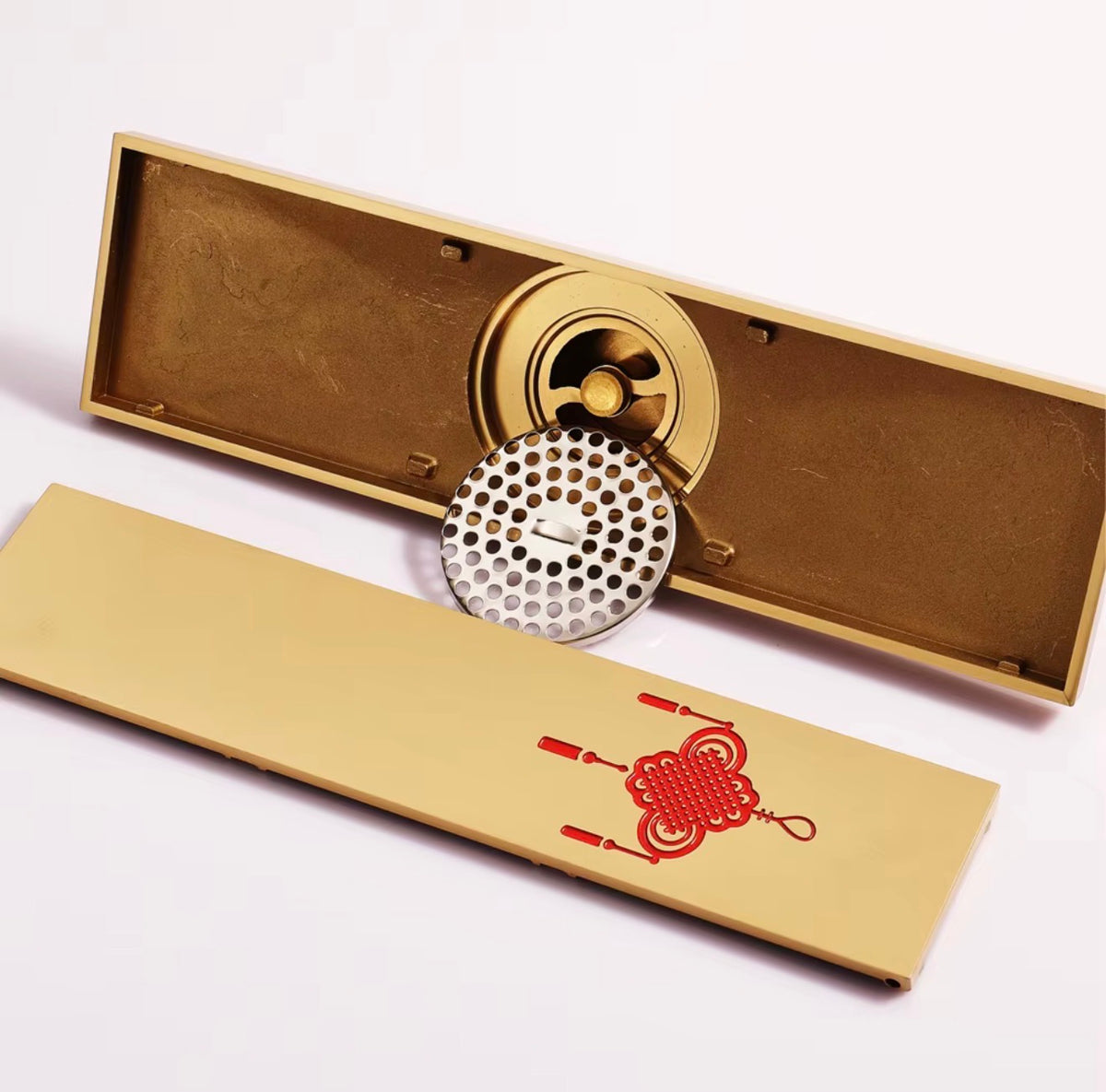 FIRENZE ANTIQUE BRASS LINEAR FLOOR DRAIN