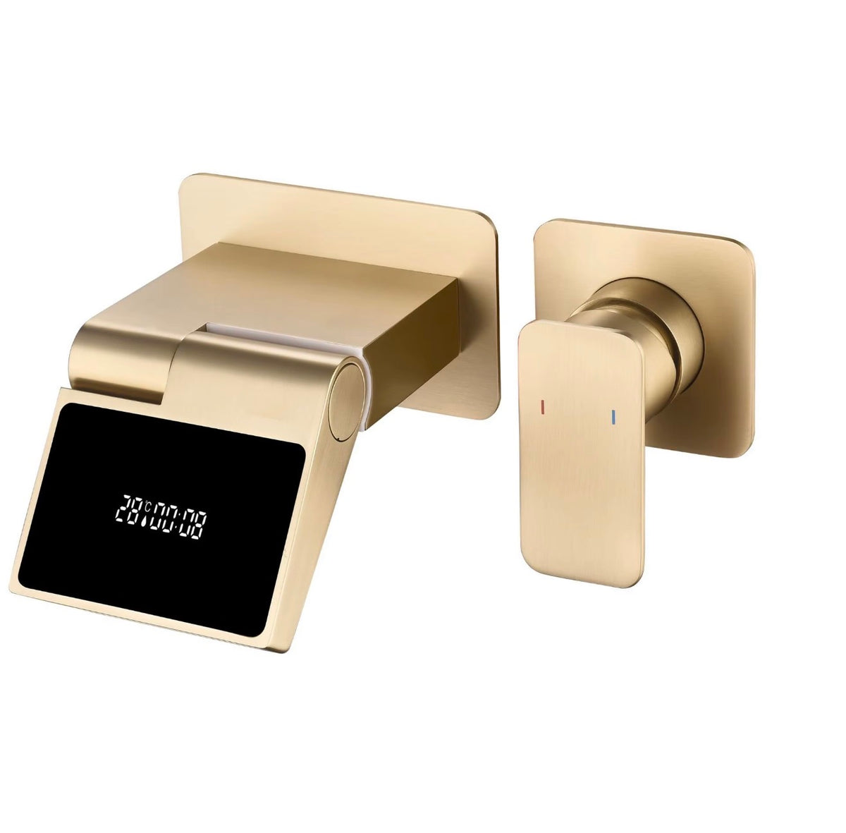Ravello Digital Display Wall-Mounted Waterfall Faucet