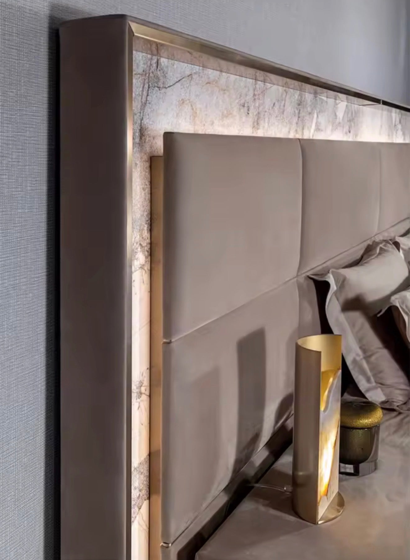 Casa Milano LUCENTE Mirror Panel Luxury Bed – King Size