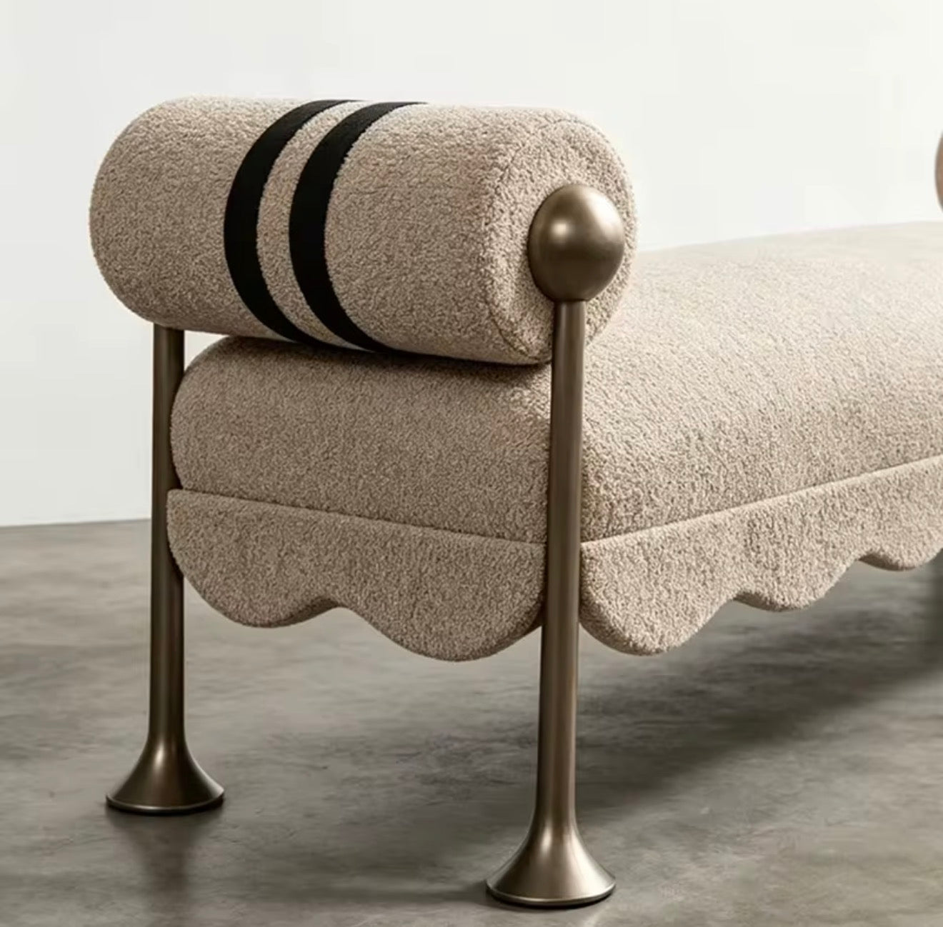 Bellini Scalloped Accent Bench