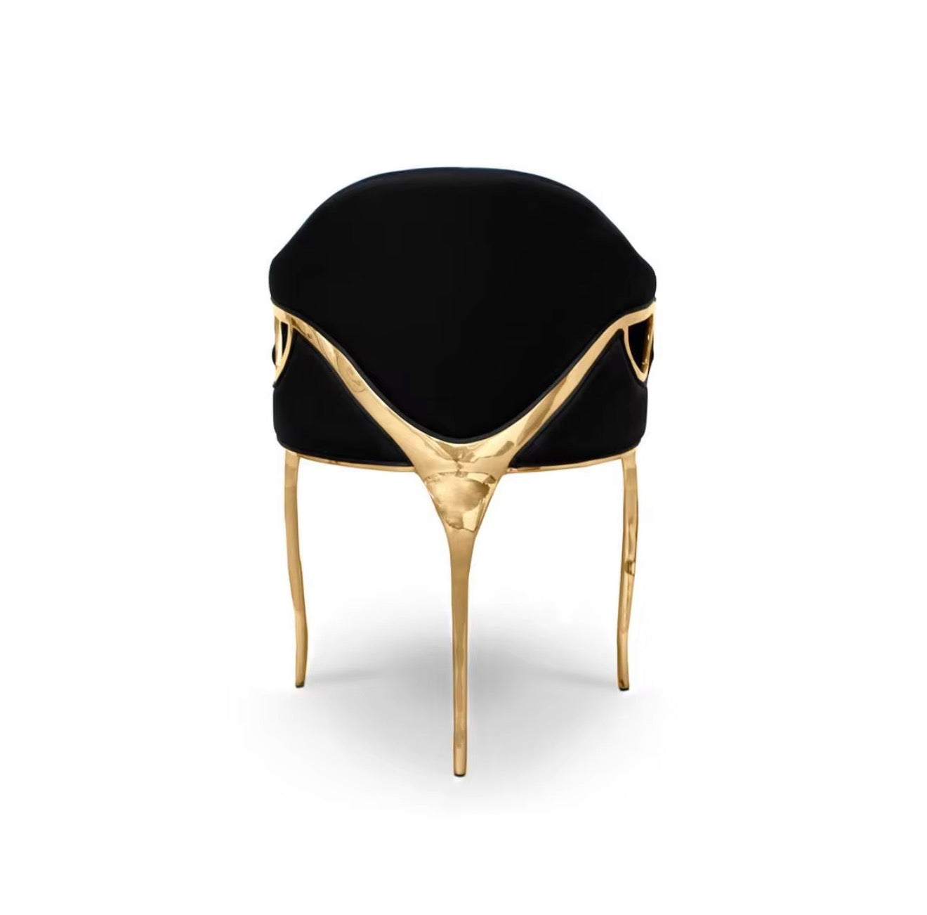 Casa Milano – Oliveira Gold Sculpted Dining Armchair