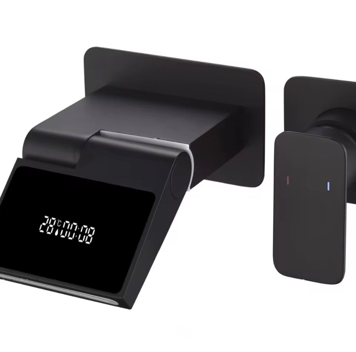 Ravello Digital Display Wall-Mounted Waterfall Faucet