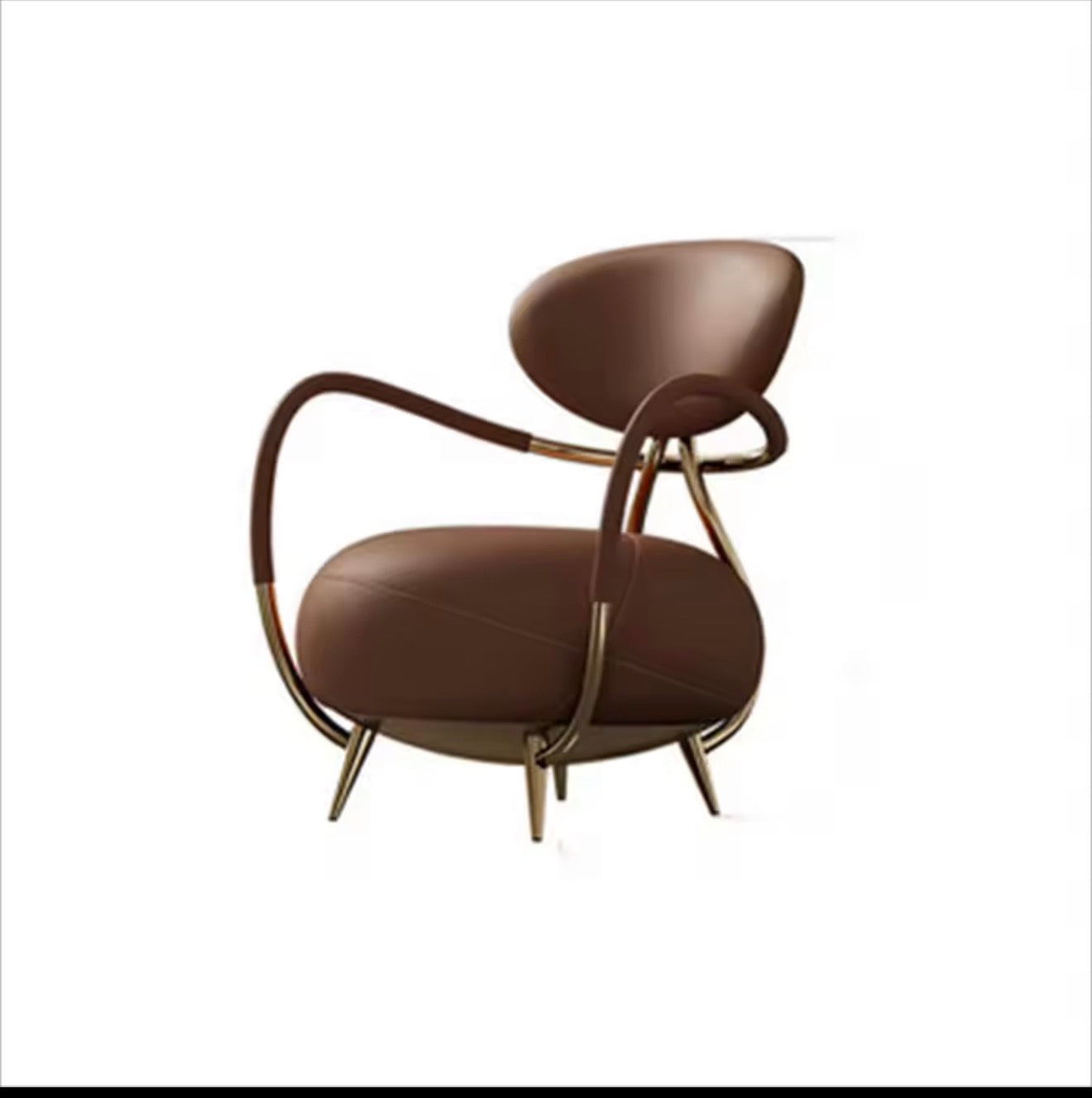 Casa Milano Belluno Sculptural Lounge Chairs – Set of 2