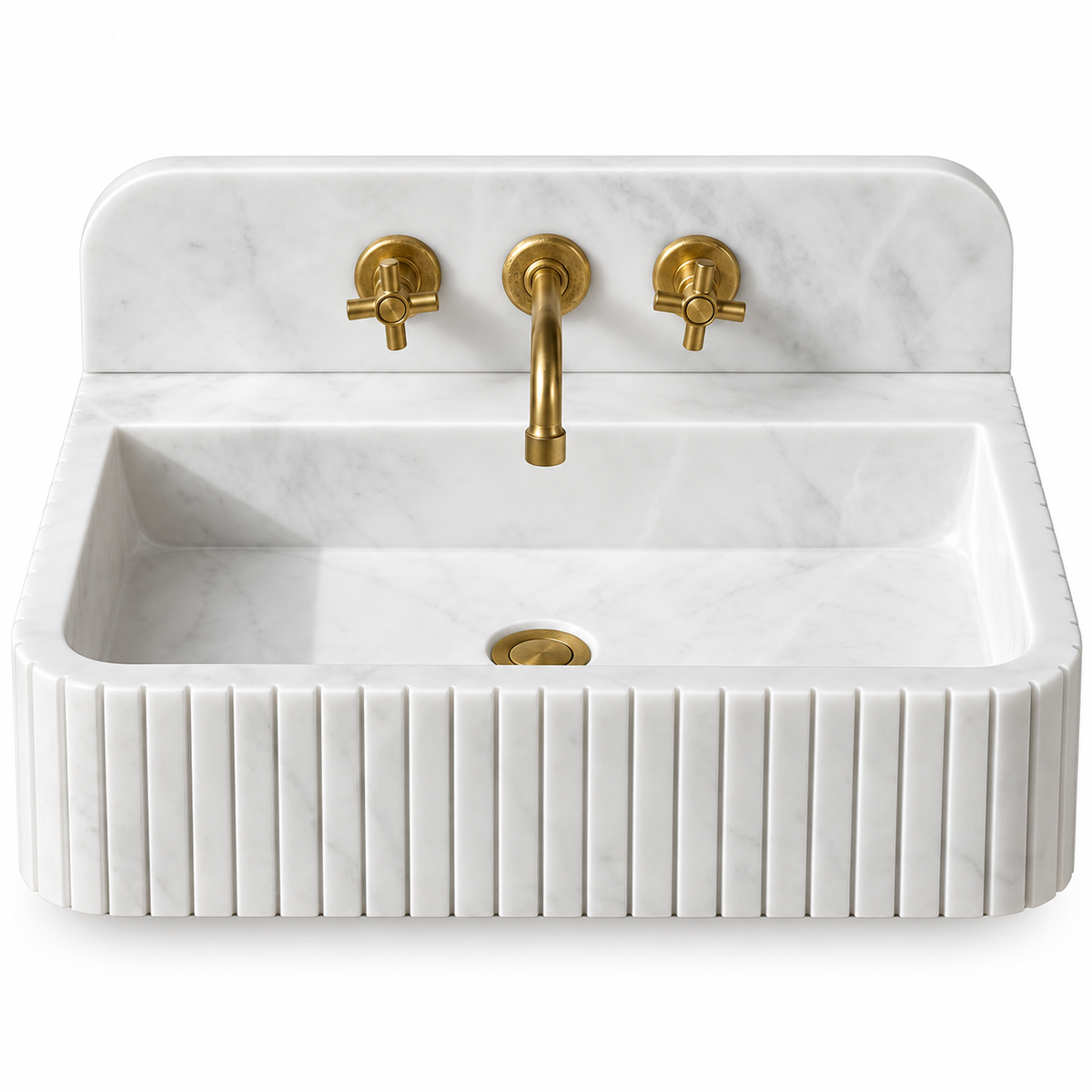 BIANCA WHITE MARBLE COUNTERTOP BASIN