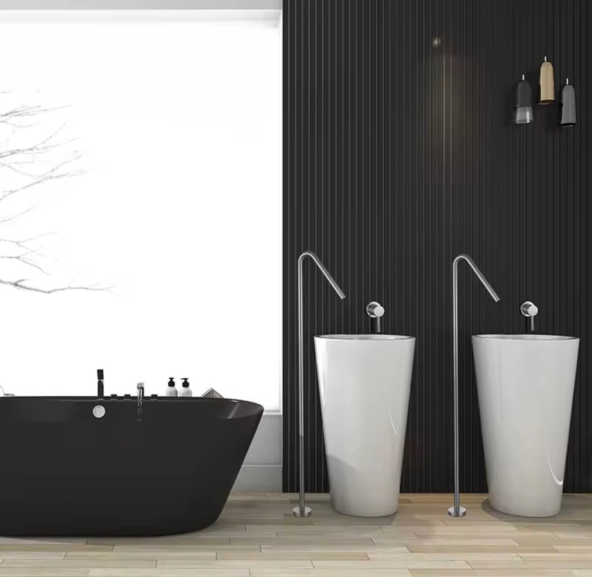 Aveline Brass Floor-Standing Basin Faucet