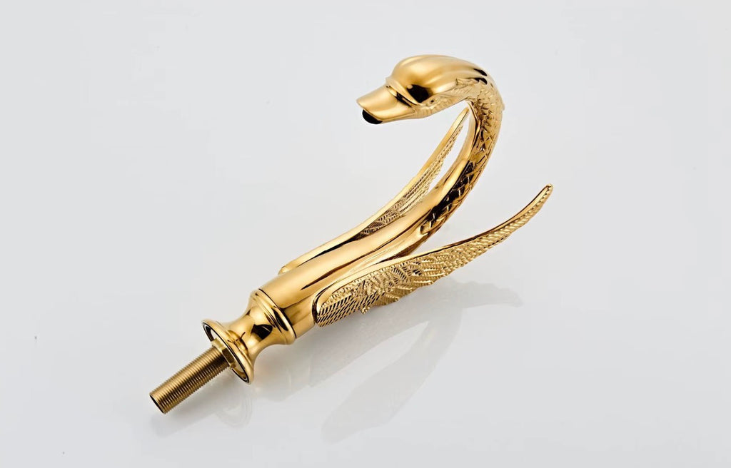 Odette Swan Sculptural Brass Basin Faucet