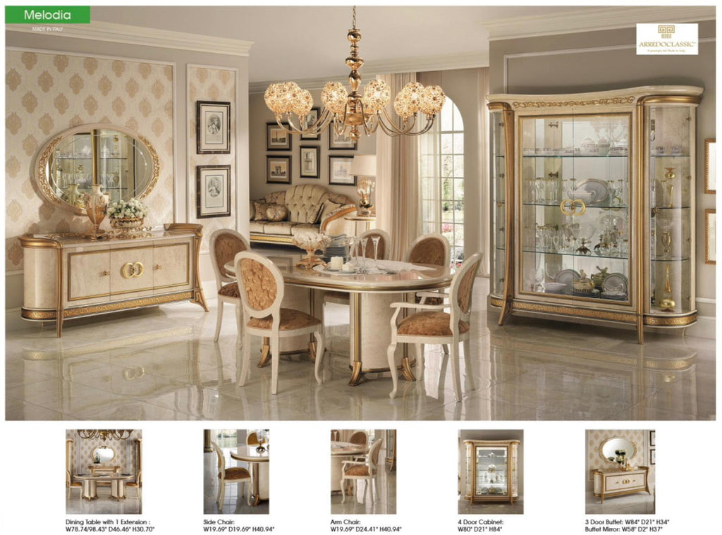 Melodia Grand Italian Dining Room Collection by Casa Milano