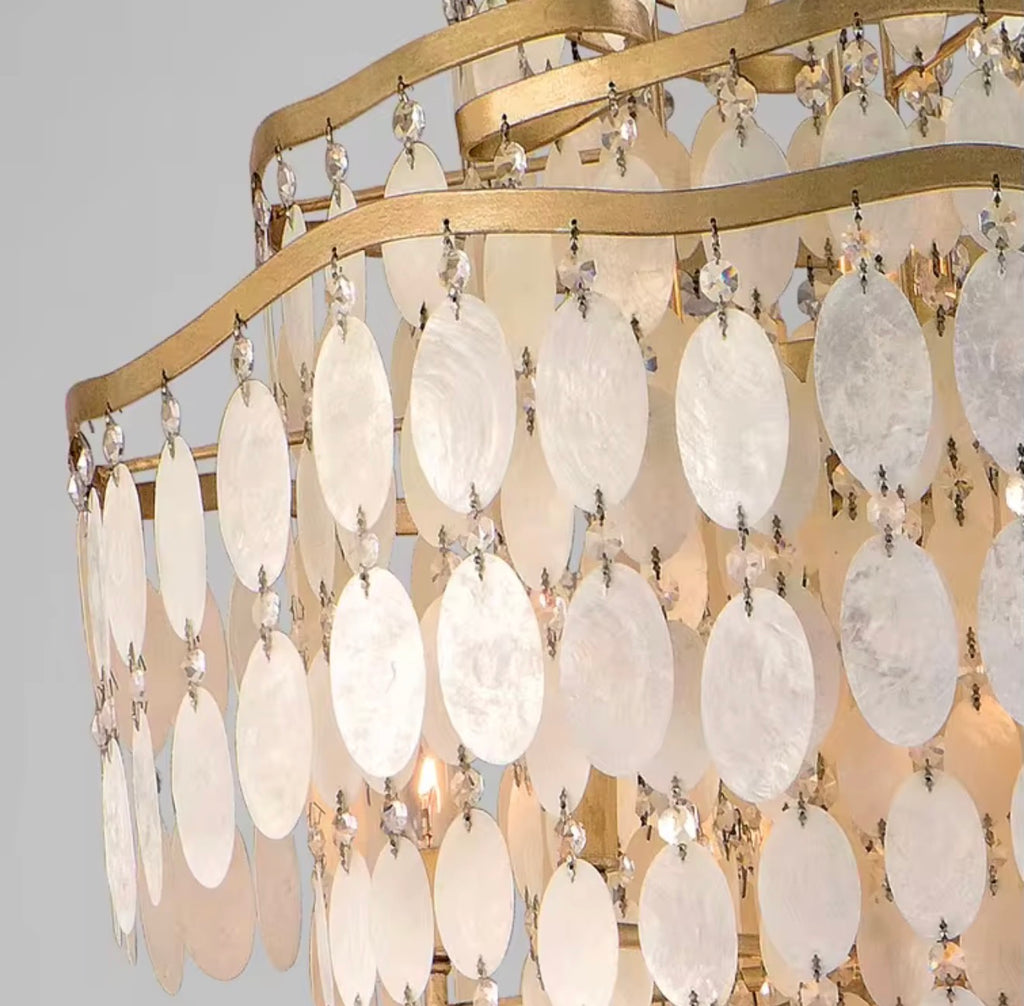 Maristella Capiz Seashell Chandelier