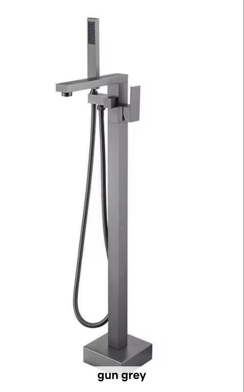 Marcella Freestanding Waterfall Tub Faucet with Hand Shower