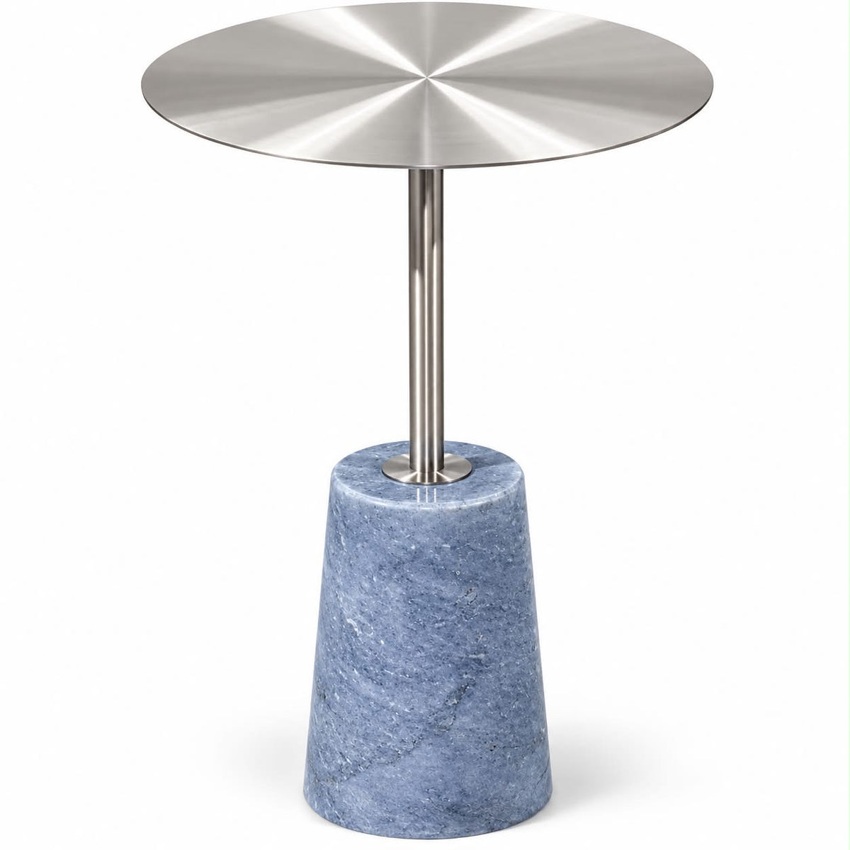 Cannes Marble & Metal Accent Table