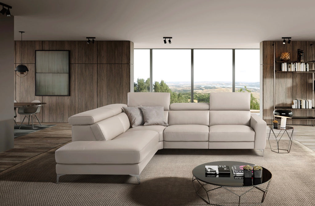 Casa Milano Di Oro Italian Leather Sectional Sofa