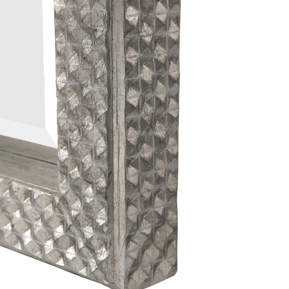 Casa Milano Cacelia Silver Floor Mirror – 27” x 75”