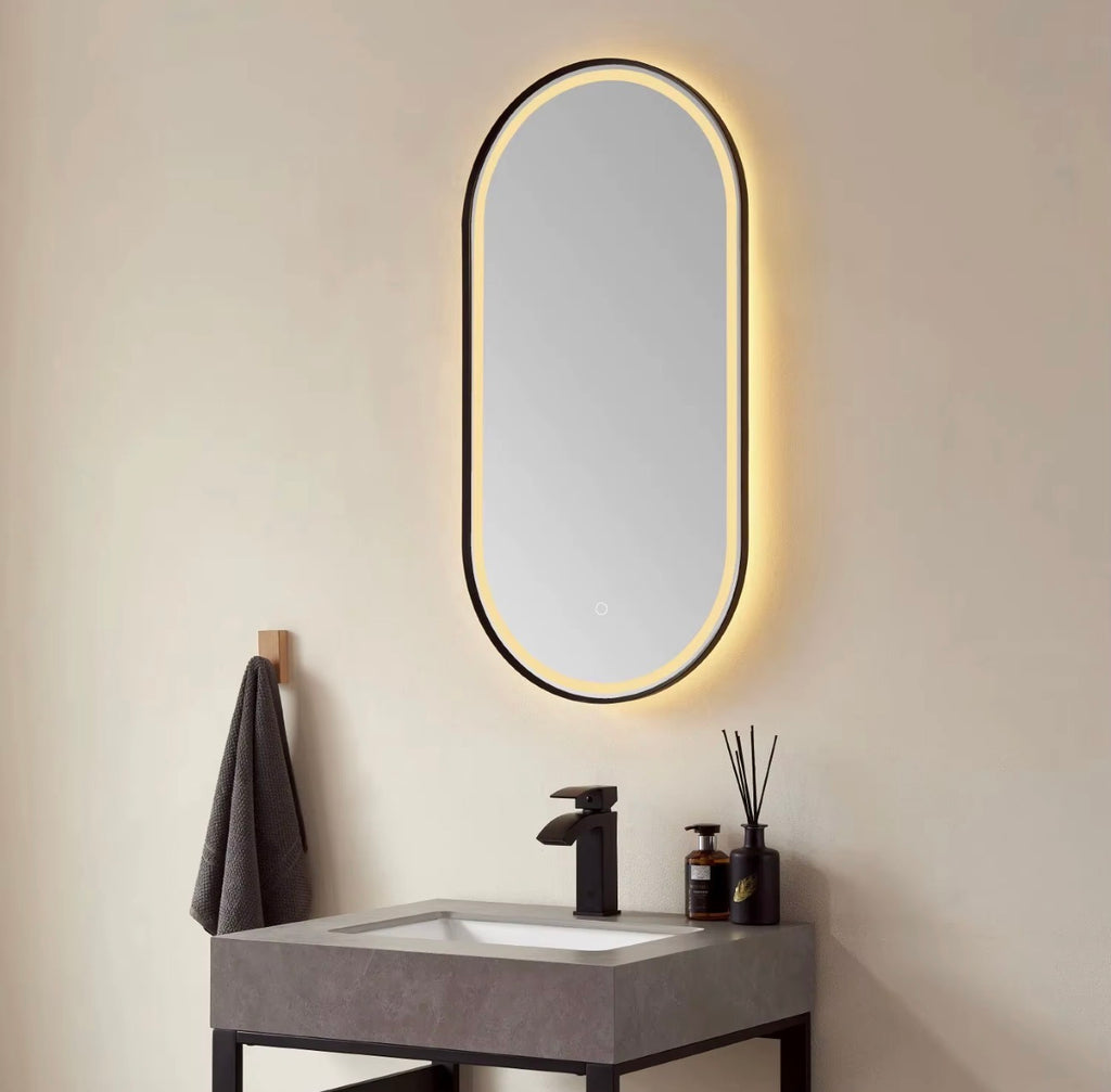 LUCIA OVAL LED BACKLIT BATHROOM MIRROR