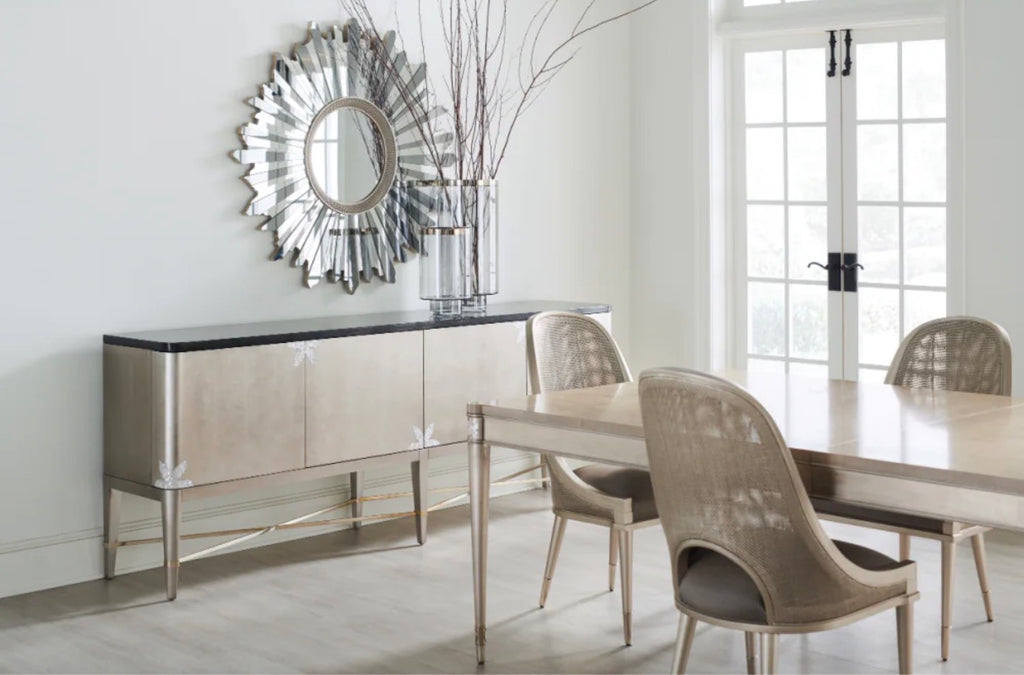 Casa Milano – I Join You Cane Cut-Out Dining Chair (Luxury Accent Dining Chair)