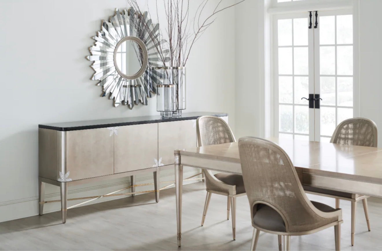 Casa Milano – I Join You Cane Cut-Out Dining Chair (Luxury Accent Dining Chair)