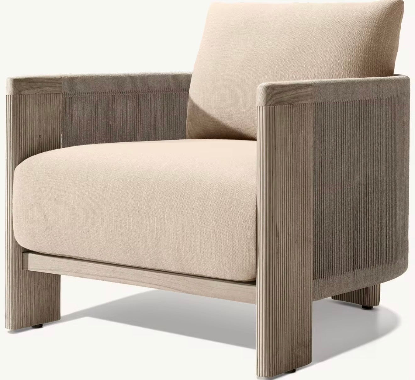 Portofino Luxury Teak Outdoor Lounge Chair by Casa Milano