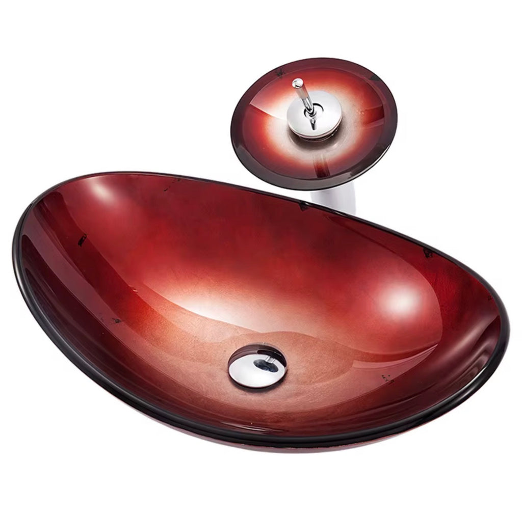 Viviana Tempered Glass Vessel Sink