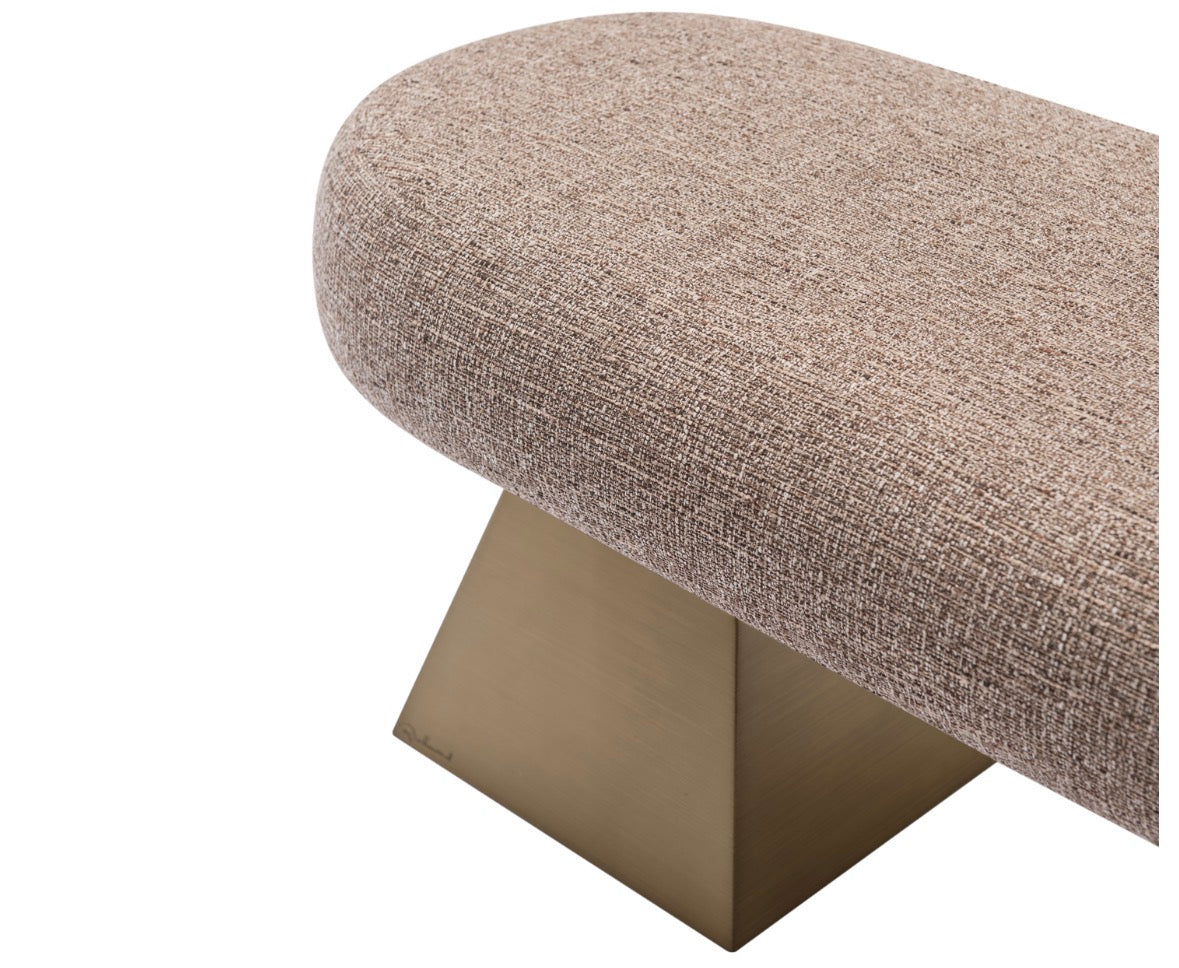 Alexander Jones Sculptural Upholstered Bench