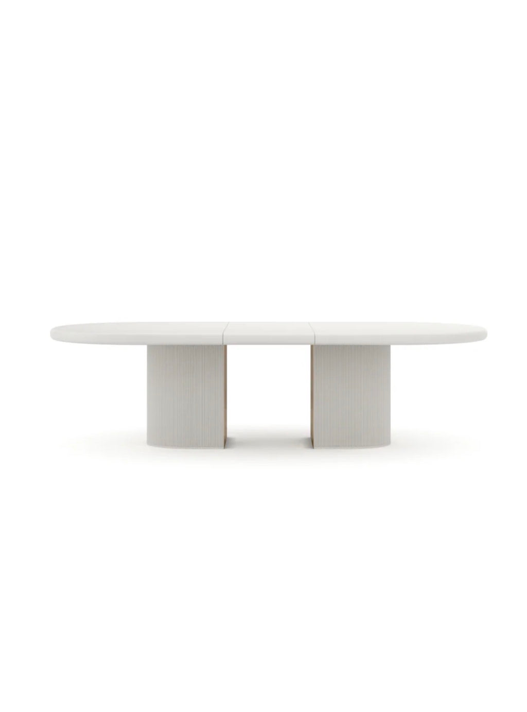 Casa Milano – Caracole Love Oval Extendable Dining Table (Matte Pearl)