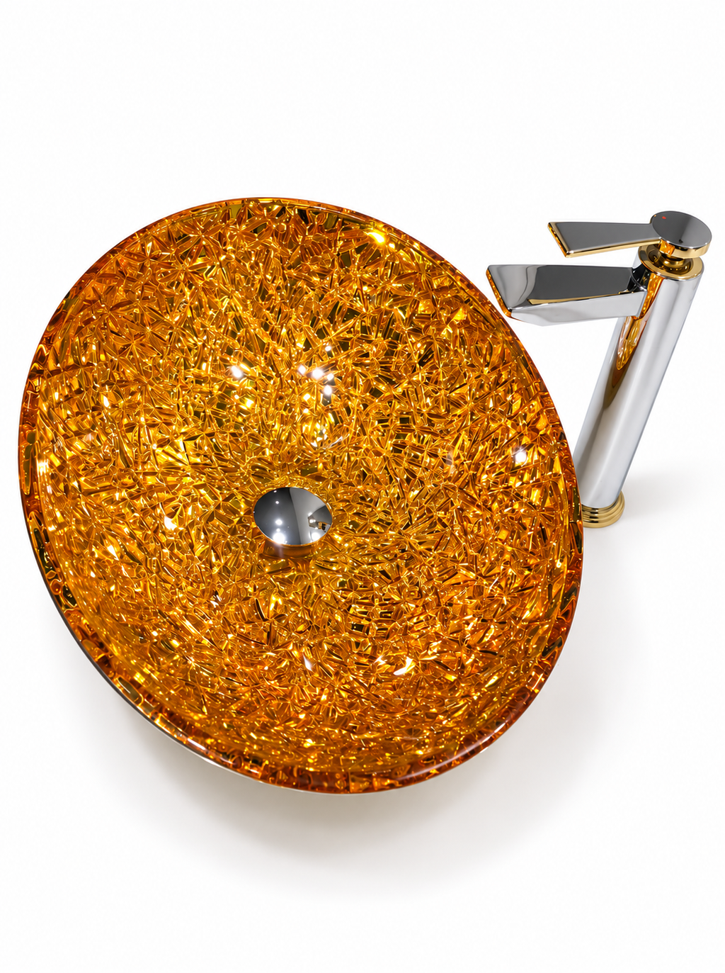 LUCIA CRYSTAL GLASS VESSEL SINK