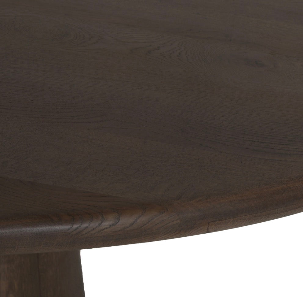 Harper Smoked Charcoal Oak & Marble Dining Table