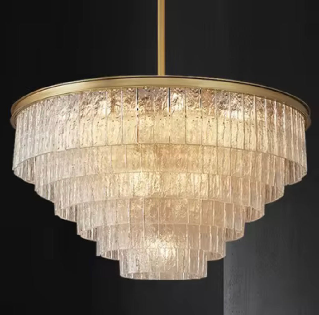 Casa Milano – Aurora Luxe Crystal Chandelier (Gold Frame)