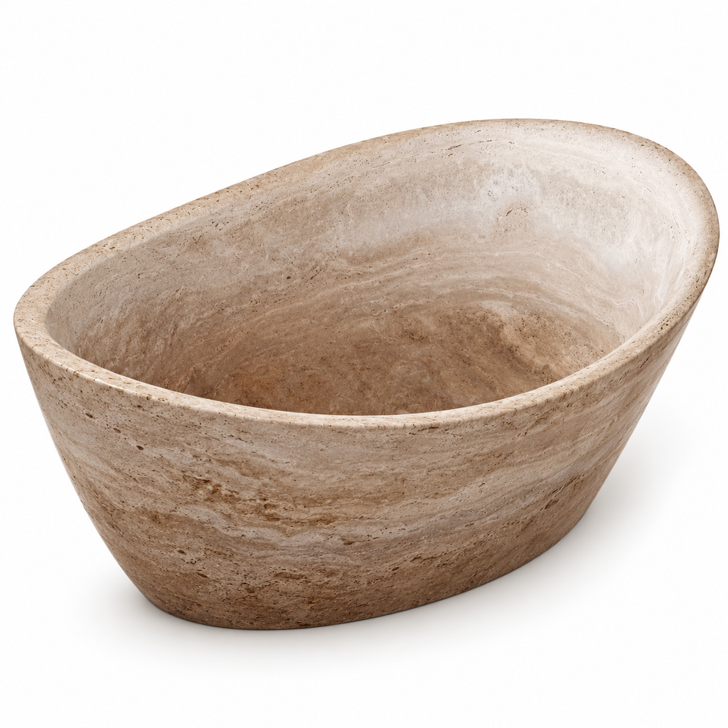 Sorrento Travertine Freestanding Bathtub
