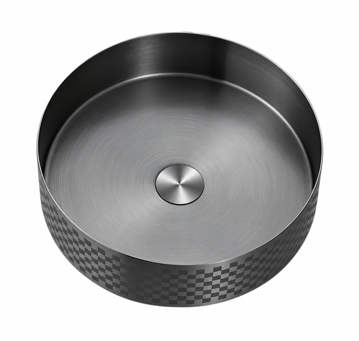 Marcello Etched Stainless Steel Vessel Sink