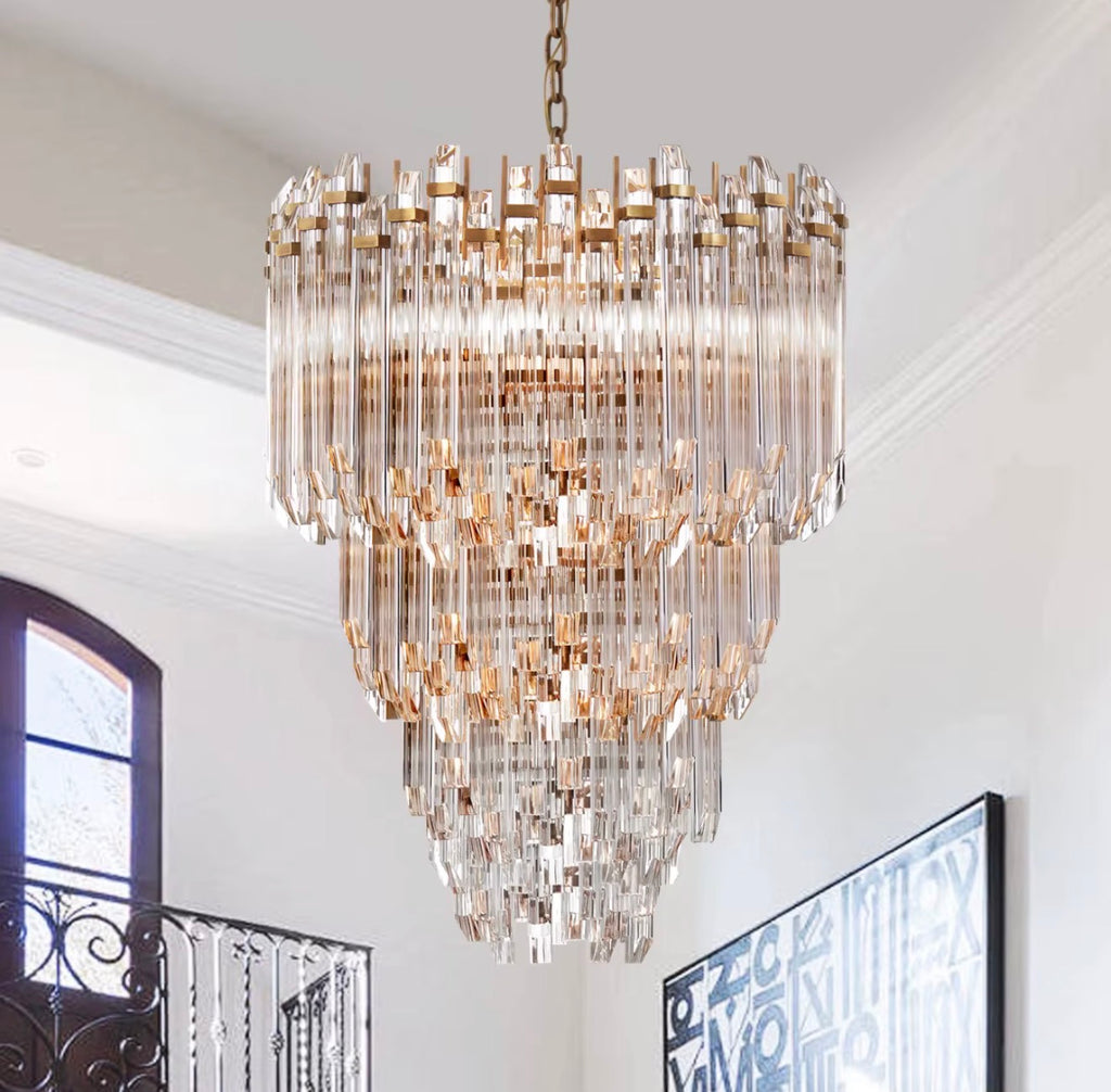 Adele Three-Tier Waterfall Chandelier