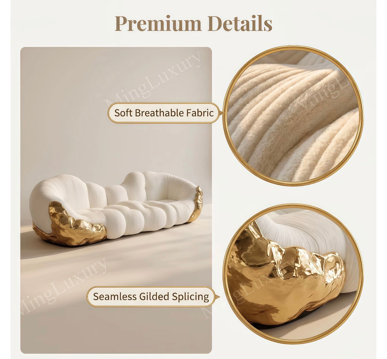 Casa Milano Velarisse Cloud Seating Sculpture - Atelier Masterpiece