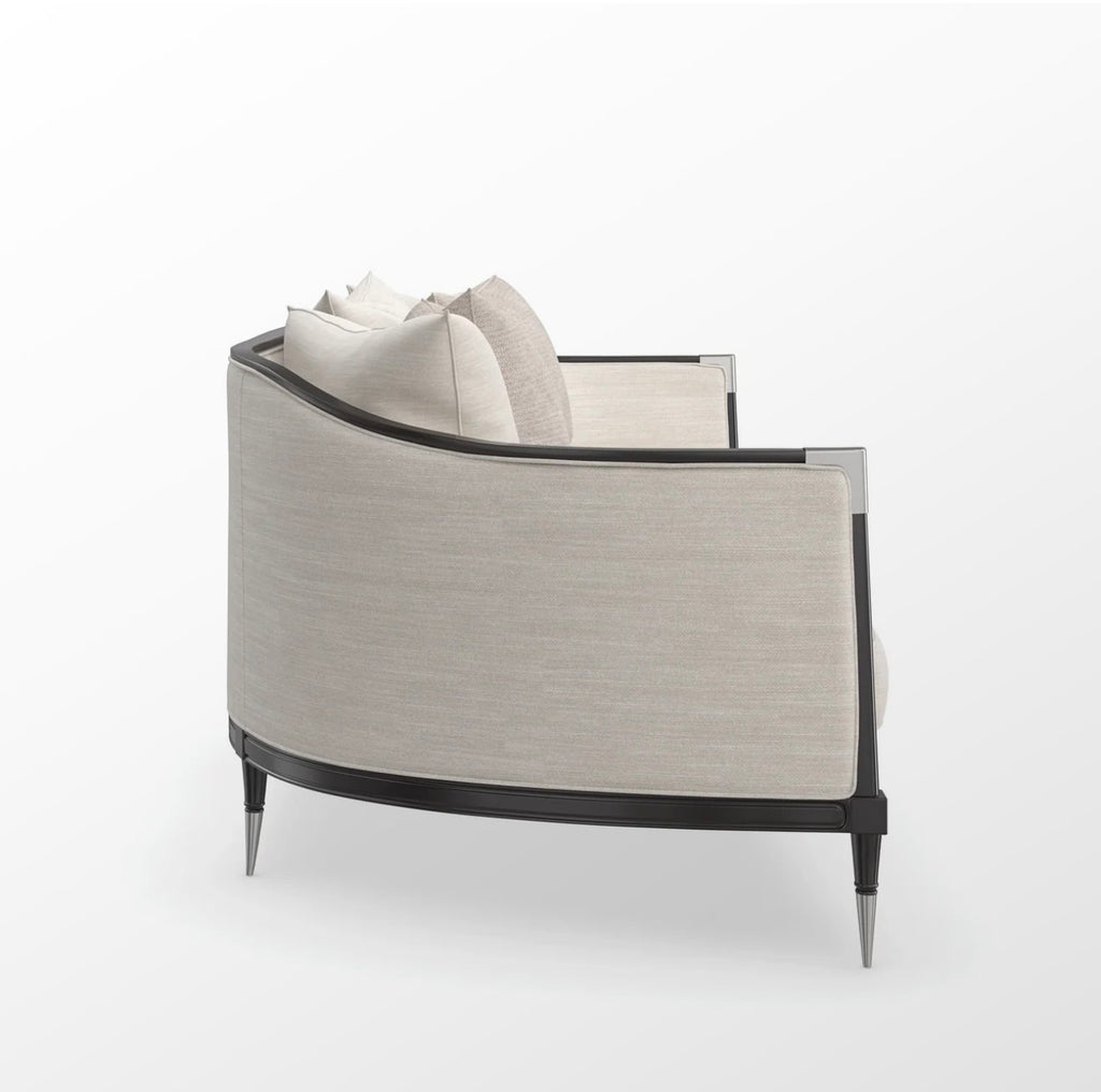 Splash of Flash Ivory Sofa