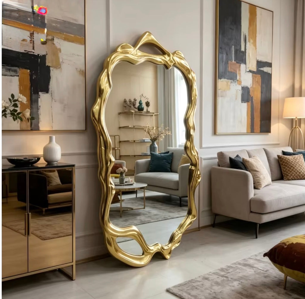 Casa Milano – Aurelia Organic Gold Mirror