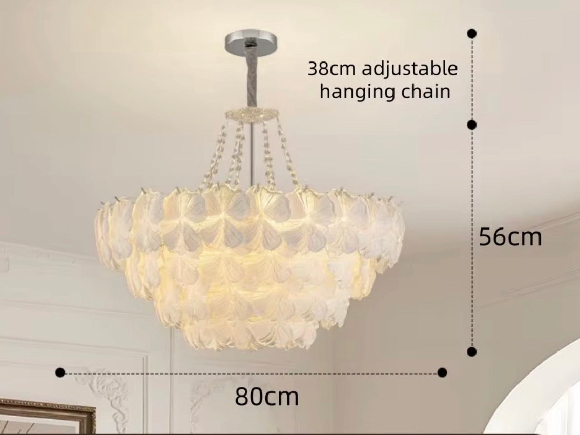 Julliette Iron Glass Chandelier