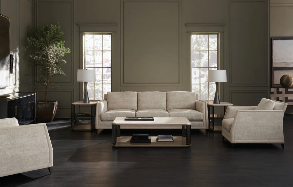 Limitless Art Deco Sofa – Ecru