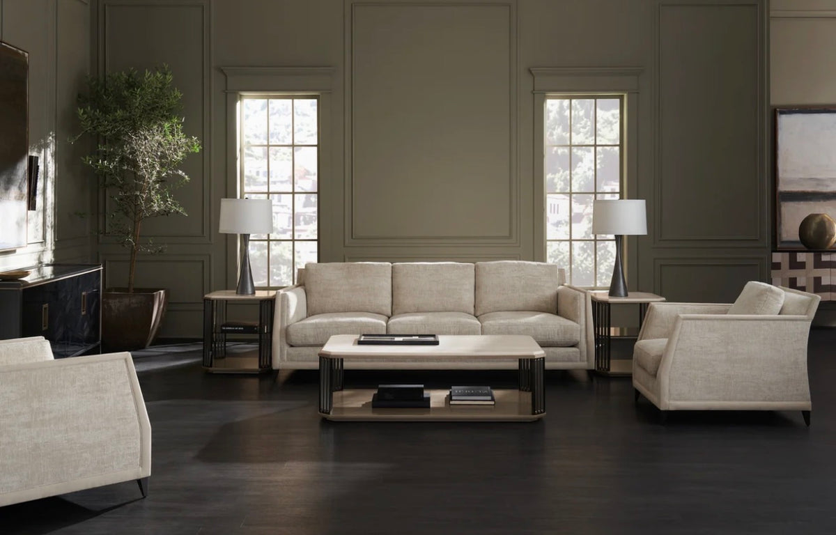 Limitless Art Deco Sofa – Ecru