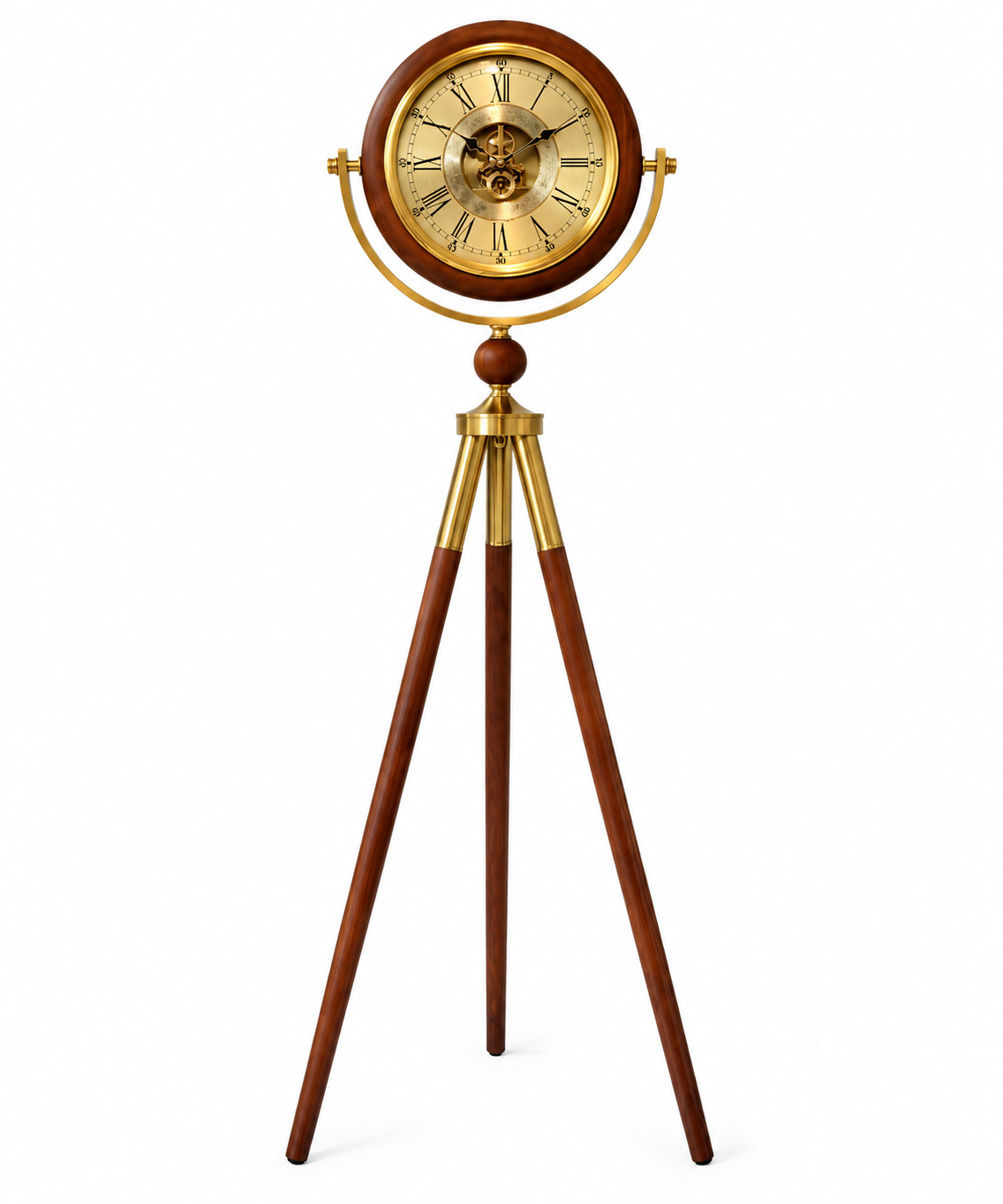 Retro Tripod Floor Clock