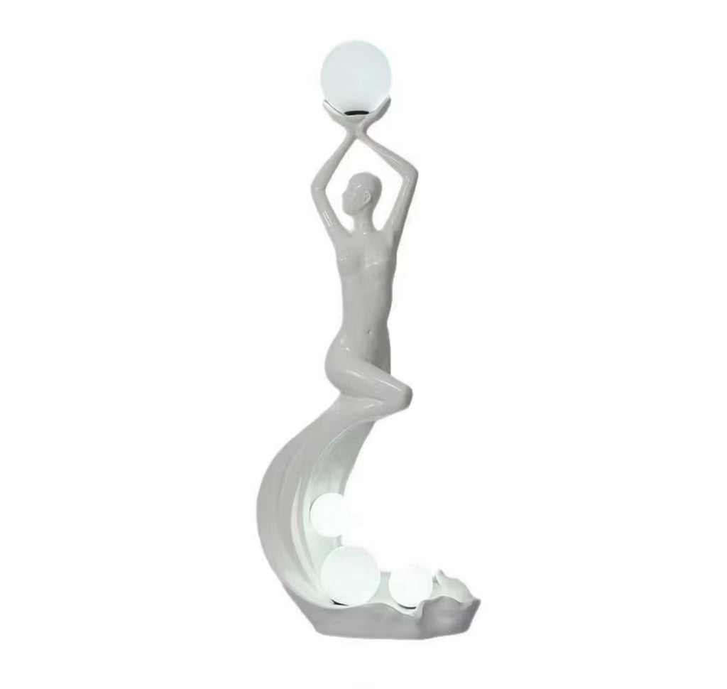 Mermaid Art Sculpture Floor Lamp